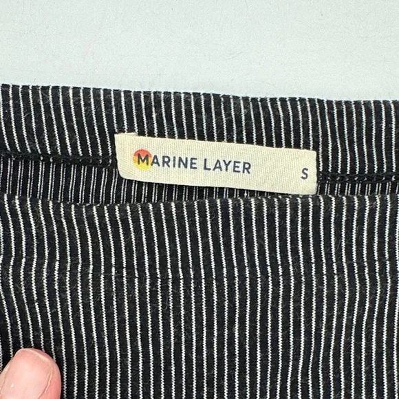 UEC Marine Layer Lola Cocoon Dress Gray Stripe Size S - Picture 3 of 10